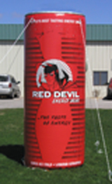 Inflatable Cans and Bottles 10' Red Devil Enery Drink